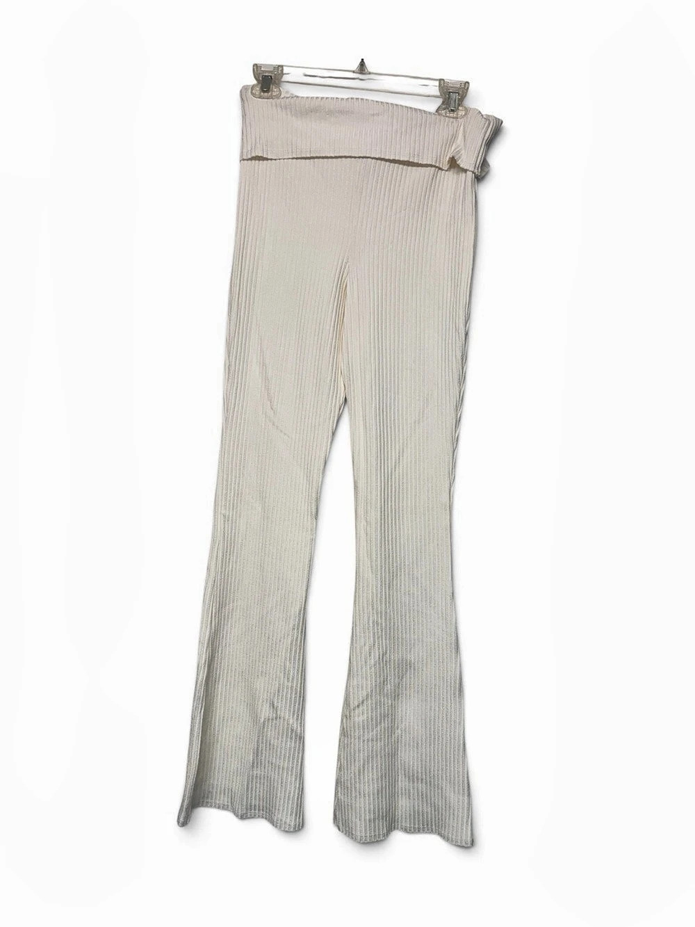 Wild fable Ribbed Flare Pants in White Size Medium new